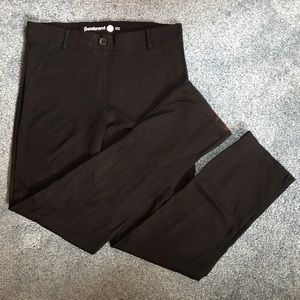 Betabrand dress pant yoga pants black straight leg